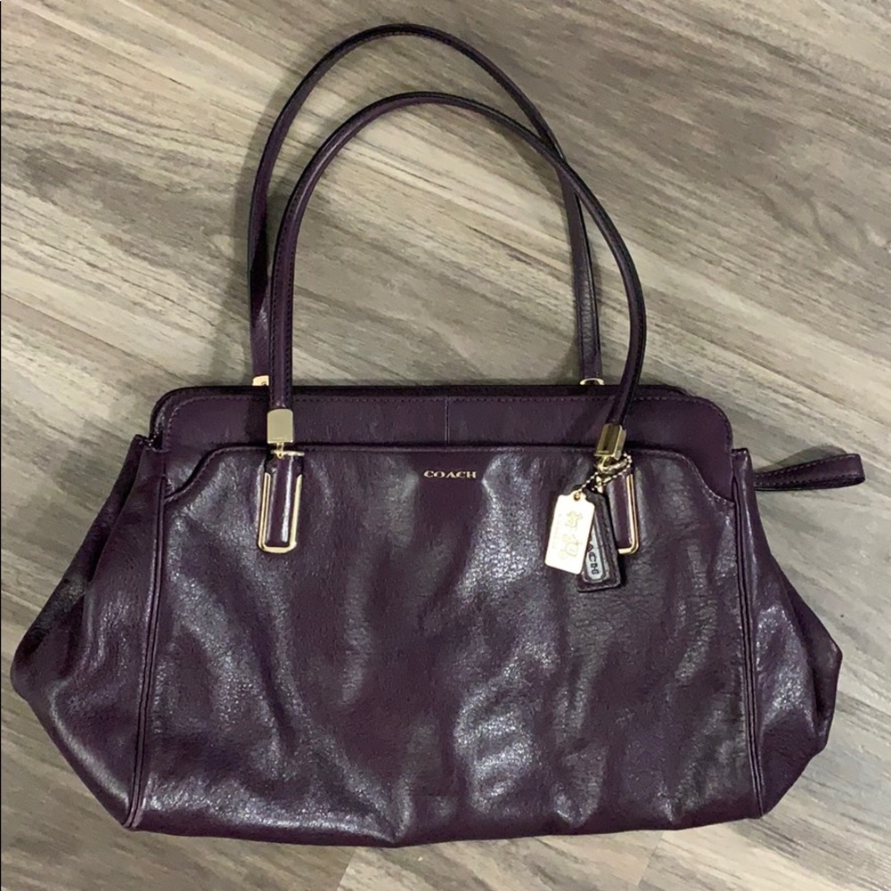 👜Dark Purple Coach Satchel 👜